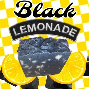 Castor soap with charcoal $ goat milk infused! Lemon & lemongrass scented!